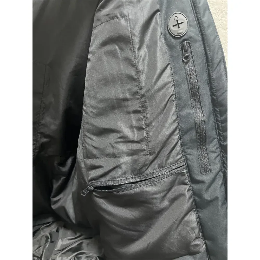 ANTARCTICA GEAR Heated Sz Large Black Snow Jacket Ski + 12V/16000mAh Battery